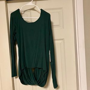 NWOT ZYIA Forest Namaste Long Sleeve T